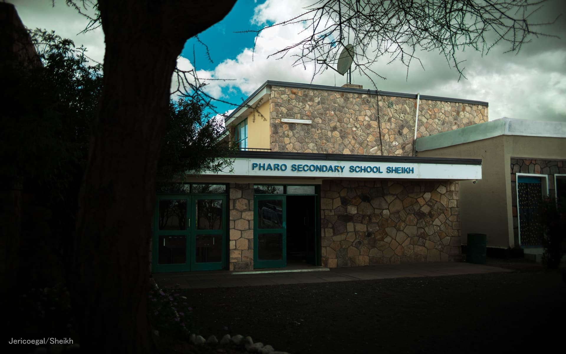 school building entrance